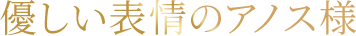 優しい表情のアノス様